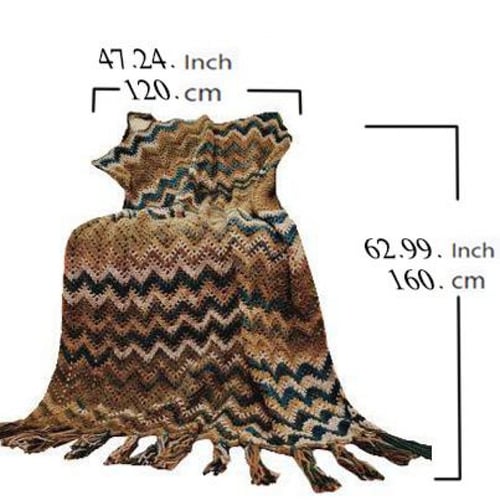 بطانية بلون اخضر مموج