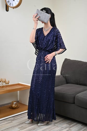 فستان ترتر طويل ساتر