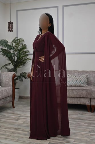 فستان كلوش أكمام مفتوحه