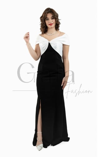 فستان طويل اوف شولدر