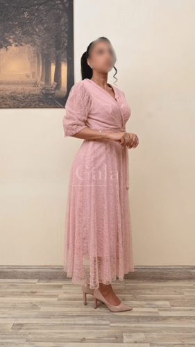 فستان لف ميدي