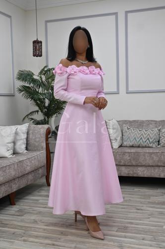 فستان ميدي اوف شولدر ورود