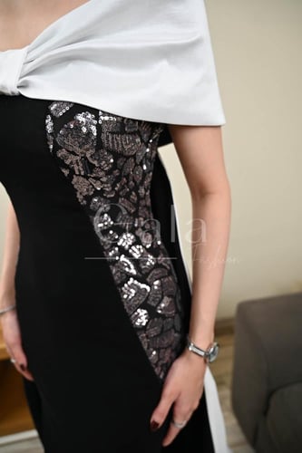 فستان اوف شولدر بذيل