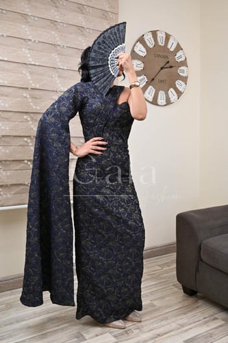 فستان طرزان بكم طويل