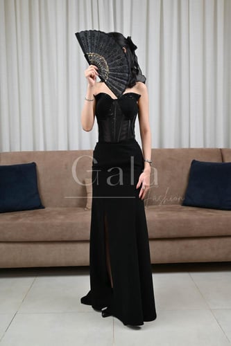 فستان كورسيه طويل فخم