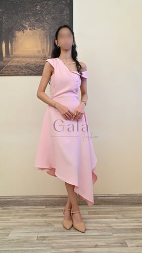 فستان ميدي كتف