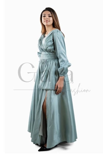 فستان تفته كم طويل