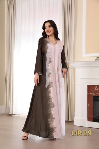 جلابية نسائية طويلة فخمة