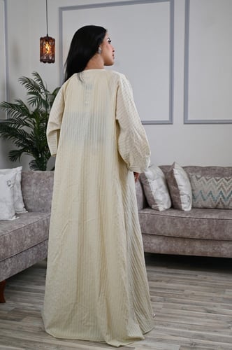 جلابية قطعتين بحزام مطاط