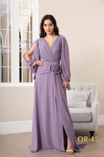 فستان لف طويل ناعم