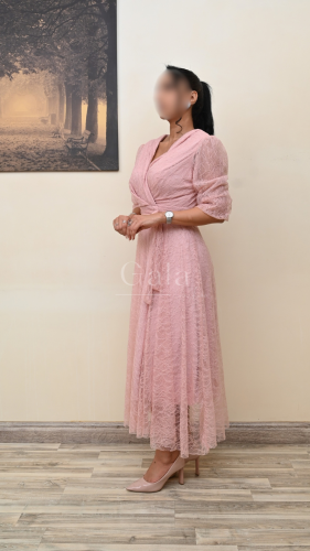 فستان لف ميدي