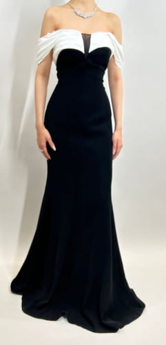 فستان فخم بأكمام إسبرينه