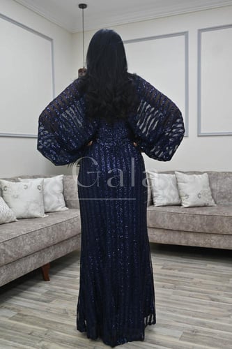 فستان ترتر أكمام فراشه