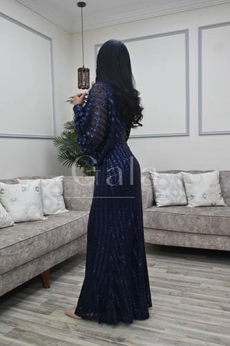 فستان ترتر أكمام فراشه