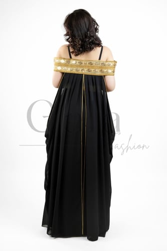 جلابية فخمة بوشاح شيفون