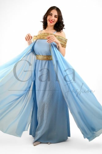 جلابية فخمة بوشاح شيفون