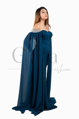 فستان اوف شولدر طويل