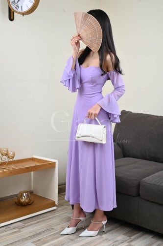 فستان توب بأكمام مميزة