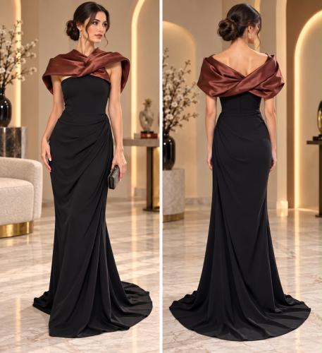فستان همسة العنابي