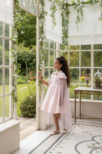 فستان لمسة زهور