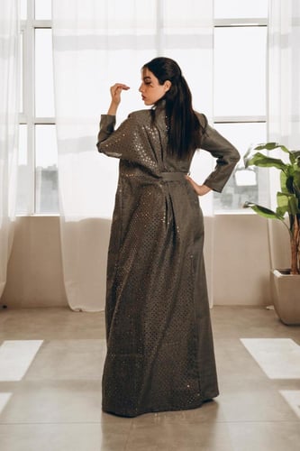 جلابيه زيتي لف ثوب