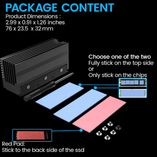 مشتت حراري m.2 كبير