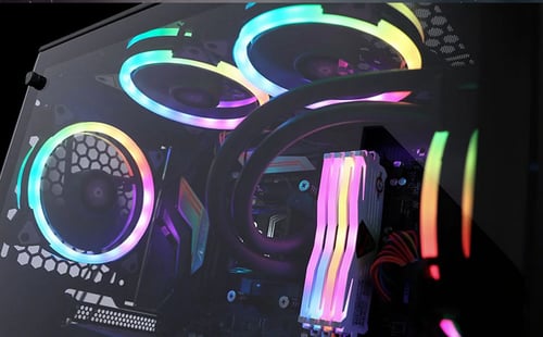 5 مراوح ARGB مع كونترولر Darkflash