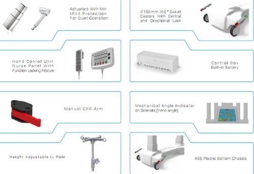 سرير اطفال كهربائي ميكانيكي ALARA Y عناية مركزة مي...