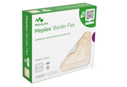 ضماد للتقرحات رغويه سيليكون Mepilex Border Flex
