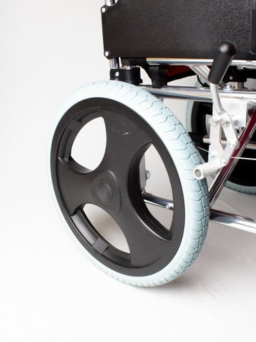 كرسي متحرك الومنيوم كفر متوسط خفيف الوزن ظهر ينطوي...