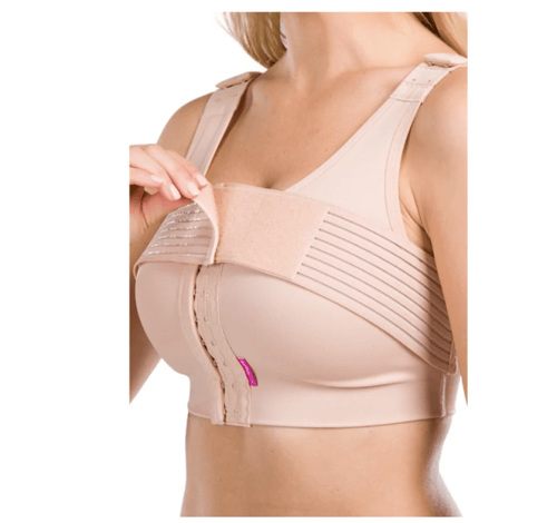 مشد بعد عملية شفط الدهون لصدر مع حزام Lipoelastic...