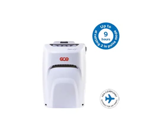 جي سي اي جهاز أكسجين متنقل مع بطاريتين زين - أو