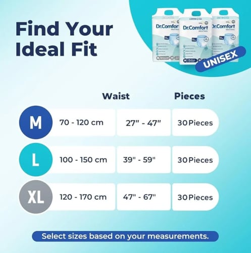 حفاضات الدكتور كومفورت للكبار كلوت Dr.Comfort