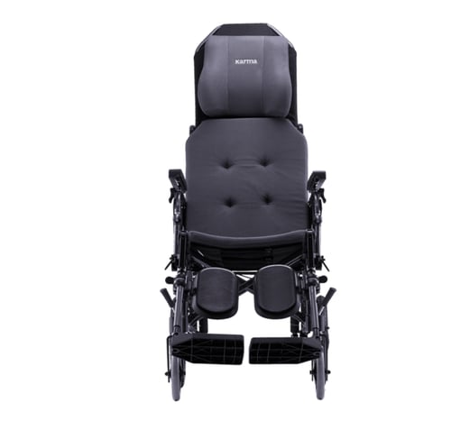 كرسي متحرك يدوي ظهر منسدح مع رافع أرجل كفر صغير مو...