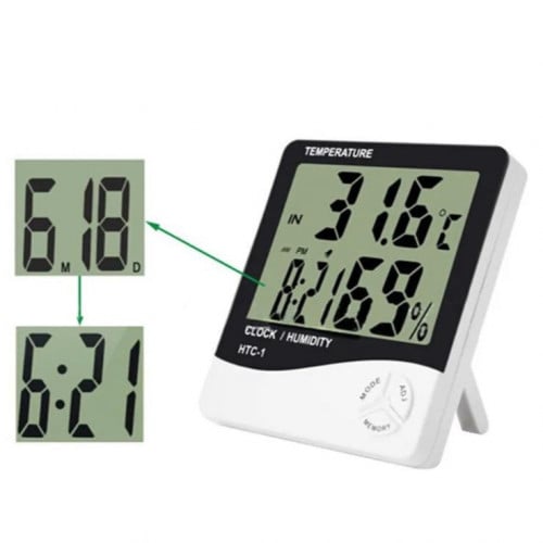 جهاز قياس الحرارة والرطوبة بطاريه