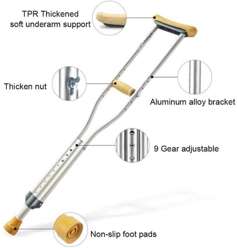 عكاز الومنيوم تحت الابط