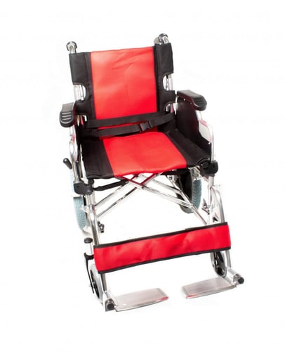كرسي متحرك الومنيوم كفر متوسط خفيف الوزن ظهر ينطوي...