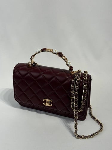 شنطة شانيل برغندي