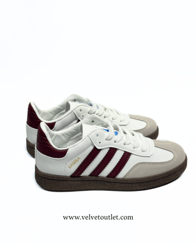 أديداس سامبا - أبيض وعودي