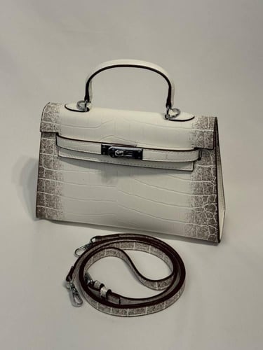 شنطة هيرمز - أبيض