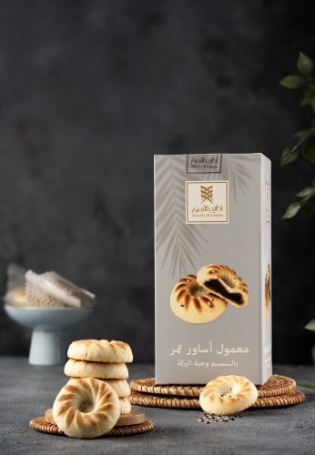 معمول تمر بالسمسم وحبة البركة 350 جرام