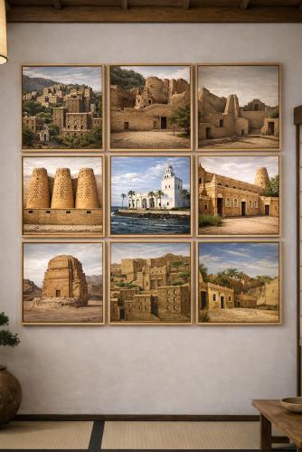 معالم المملكة التاريخية 9 قطع