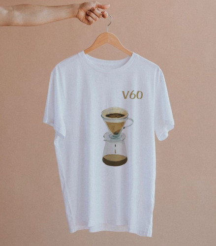 تيشيرت برسمه قهوة v60