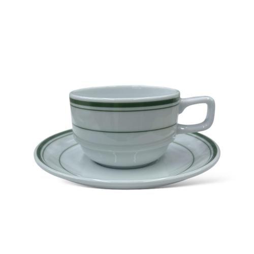 كوب 150 مل مع الصحن خط اخضر 231+213