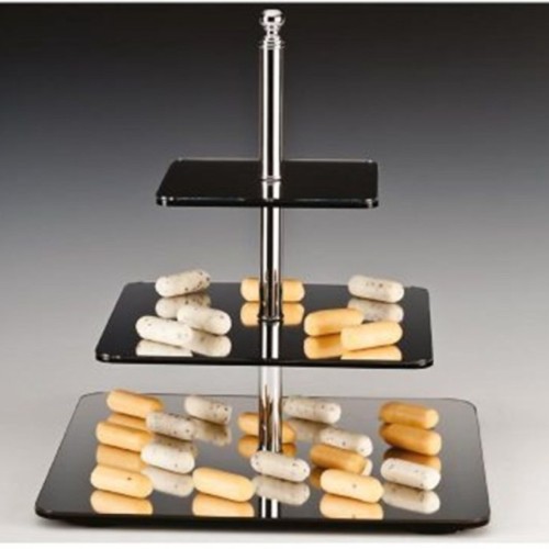 استاند مرايا لعرض الطعام 3 طبقات