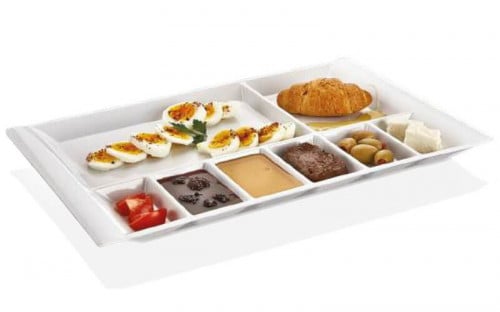 صحن مقسم 8 اقسام من الميلامين