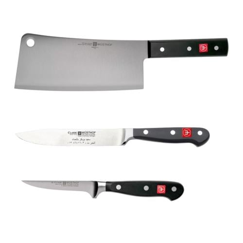 طقم سكاكين الأضحية الألمانية WÜSTHOF - ساطور + سكي...