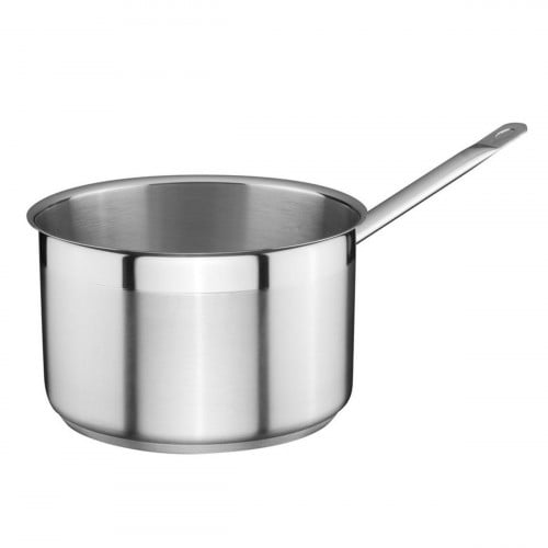 كسرولة/ قدر صوص ستانلس ستيل بغطاء مسطح