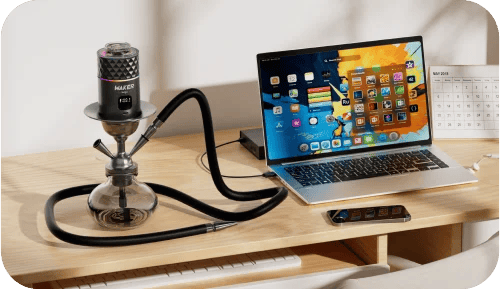 Waker Shisha 20000 puff with battery and bottle