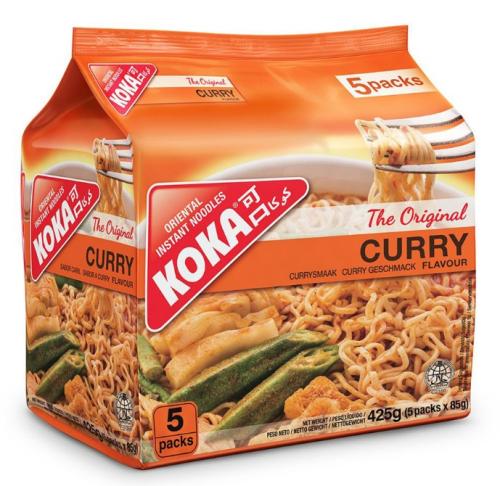 (Pack of 5 x 85g) KOKA INSTANT NOODLES CURRY FLAVO...